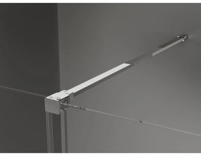 Mexen Velar, sprchový kút s posuvnými dverami 160(dvere) x 90(stena) cm, 8mm číre sklo, chrómový profil, 871-160-090-01-01