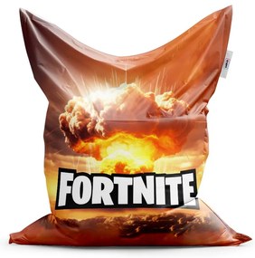 Sedací vak Classic Fortnite explózia - detský, oranžová
