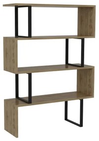 Knižnica ADRIANA 124x91,5 cm béžová/čierna