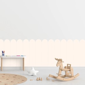 PIPPER. Oblúk - Krémová farba - textilná nálepka na stenu Farba: Bledá, Veľkosť: 80 cm