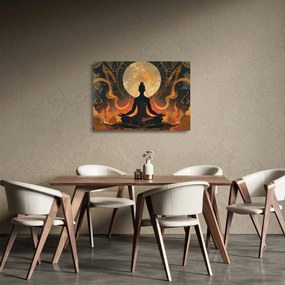 Sklenený obraz - Meditácia (70x50 cm)