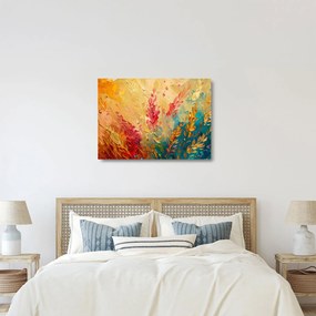 Sklenený obraz - Maľba poľa (70x50 cm)