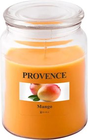 Sviečka v skle s viečkom, mango