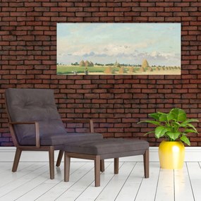 Obraz - Camille Pissarro, Landscape, Ile de France, reprodukcia (120x50 cm)