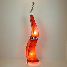 Henna lampa Hisan XXL oranžová