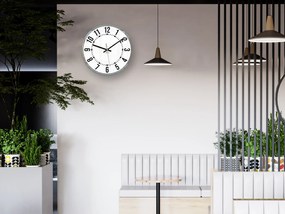 Nástěnné hodiny Oskar 30 cm bílé/šedé