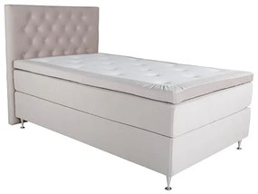 Furudal 120 boxspring posteľ béžový zamat čelo Furuvik