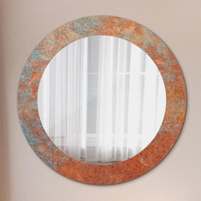 Okrúhle zrkadlo s potlačou Hrdzavý kov fi 60 cm