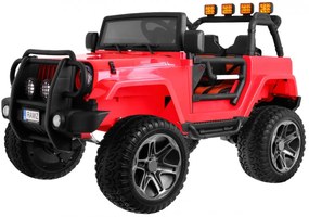 RAMIZ Elektrické autíčko Monster Jeep WXE1688 4x4 - červené - 4x45W - 2x12V/7Ah - 2023