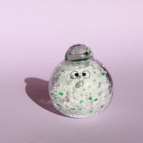 Studio Arhoj Sklenená figúrka Crystal Blob Small Dots