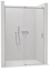 CERANO - Sprchové posuvné dvere Santoro Ľ/P - 8 mm - chróm, transparentné sklo - 100x195 cm, CER-CER-8050BD6956