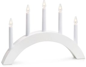 Biela vianočná svetelná dekorácia Atle – Markslöjd