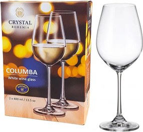 BOHEMIA COLUMBA POHÁR NA BIELE VÍNO 400ML SADA 2KS