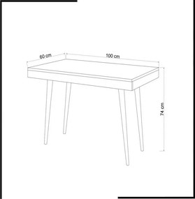 Pracovný stôl Veronika White