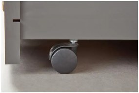 Inter Link Výsuvná detská posteľ Leonie (sivá, 90 x 200 cm)  (100394248)