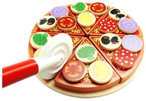 Krájacia drevená pizza PIZZA TOY MR6039