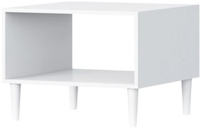 Konferenčný stolík DULLUM 60x60cm, biely