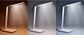 LED stolná lampička 10W, 490lm, zmena CCT, stmievanie, biela