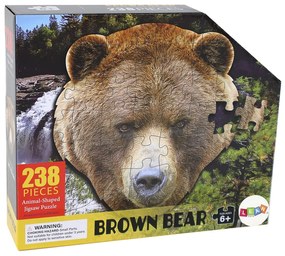 Lean Toys Puzzle 237 dielikov – Medveď Hnedý