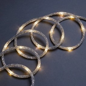 TUBE LIGHT LED Svetelná reťaz - strieborná