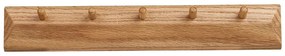 Nástenný vešiak z dubového dreva v prírodnej farbe 50 cm Barco – House Nordic