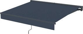 Elektrická markíza s LED osvetlením BestBerg BBSU-EL250CG / 250 × 200 cm / sivá