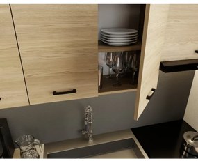 Kuchynská linka PATRICIA 180 cm, dub