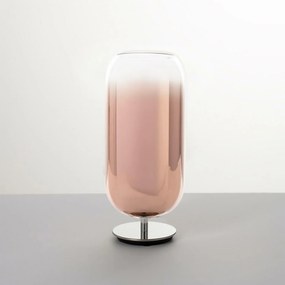 Artemide Gople stolná lampa, meď, fúkané sklo, E27, design Big, 485 mm