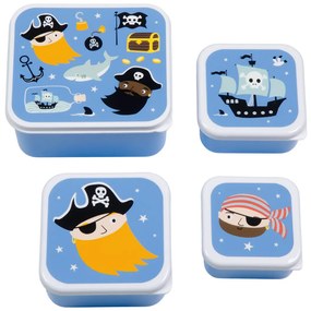 A Little Lovely Company - súprava štyroch desiatových škatuliek - piráti