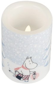 LED sviečka Moomin Let it snow 10cm
