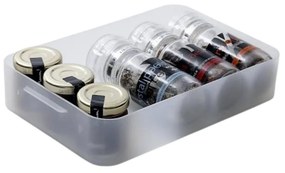 Plastový úložný organizér Pure Box A5 nízký, mléčný