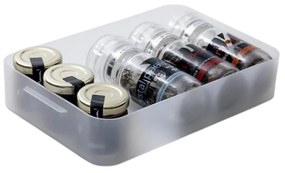 Plastový úložný organizér Pure Box A5 nízky, mliečny