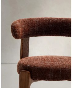 Hnedá jedálenská stolička z jaseňového dreva Granite – Kave Home