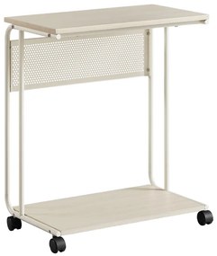 Autronic BONTEC Odkladací stolík 55x32x66cm, mdf, bielený dub, AKF-E1012 CRM Farba: Béžová