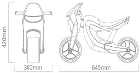 BRUMEE Odrážadlo SPEEDEE svetlo modré