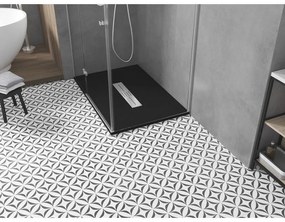 Mexen Toro, SMC obdĺžniková sprchová vanička 110 x 90 cm, čierna matná, 43709011