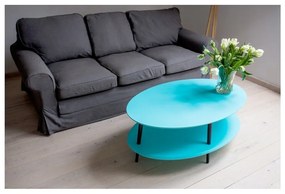 Biely konferenčný stolík so zníženou spodnou doskou Ragaba OVO