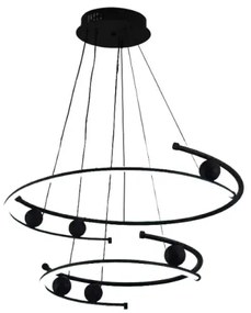 LED Stmievateľný luster na lanku LED/80W/230V 3000-6500K + diaľkové ovládanie