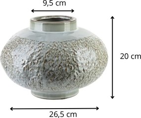 Nízka váza Arina 20 cm zelená
