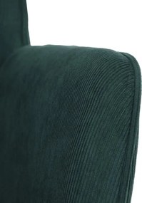 Relaxačné kreslo ušiak LUCIAN — masív, menčester, prírodná / zelená