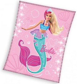 Detská deka Barbie Morská Panna 130x170 cm