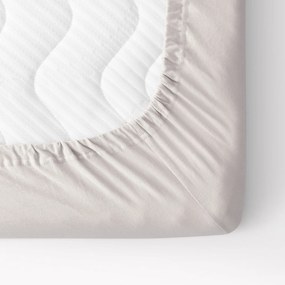 Goldea plachta jersey s napínacou gumou - sivohnedá 90 x 200 cm