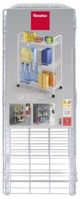 Trojposchodový pojazdný stojan do kúpeľne Metaltex Laundry, 31 × 84 cm