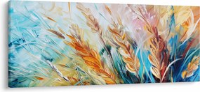 Obraz - Pšenica, abstrakcia (120x50 cm)