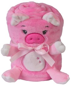 Babymatex Deka WILLY 85x100 cm - Ružová Prasiatko