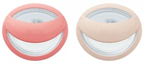 Dojčenský cumlík  NUK MommyFeel 0-9m 2 ks broskyňová krémová