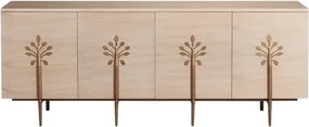 Komoda Stilig ST307 180 cm dub biely/zlatá