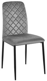 Jedálenská stolička MAVERIK zamatová, grafitová