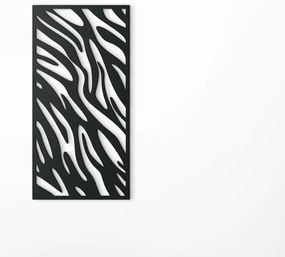 drevko Drevený obraz na stenu Kontrast Rozmer obrazu: 44,5 x 22 cm, Farba dekorácie: Čierna