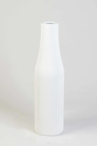 Vysoká váza VERTIGO, sklolaminát, výška 80 cm, biely mat